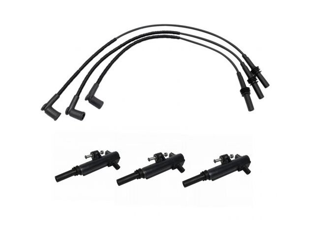 Ignition Coil and Spark Plug Wire Set 4 Piece - 2011-2012 Ram 1500 3.7L V6 - TRQ 97149-07874096