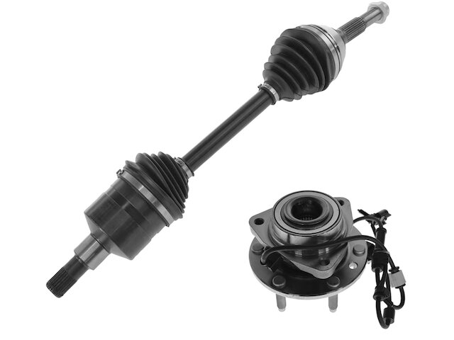 Axle and Wheel Hub Assembly Kit 2 Piece - 2002-2006 GMC Envoy XL - TRQ 127814-07879066
