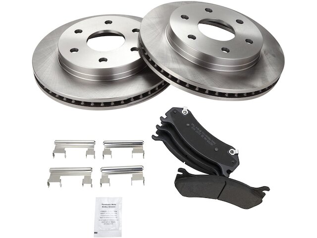 Front Brake Pad and Rotor Kit - 1999-2006 Chevrolet Silverado 1500 - TRQ 3691-07887371