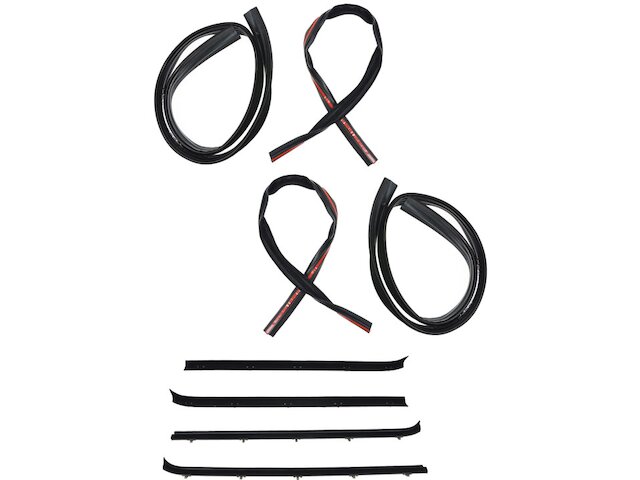 Door Window Belt Weatherstrip Kit - 1975-1980 Chevrolet K10 - DIY Solutions 3356-07887727