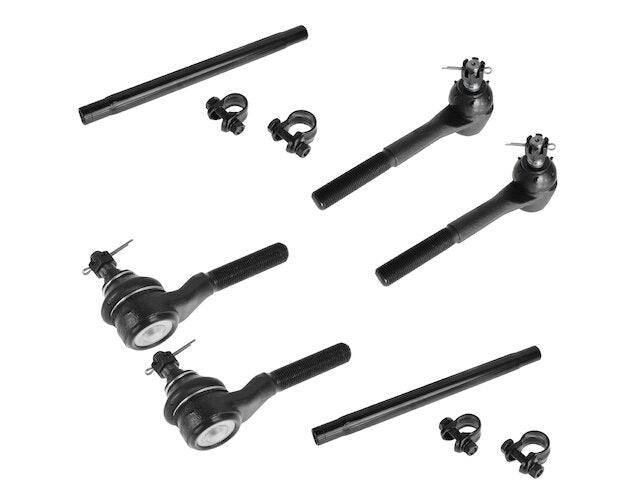 Front Tie Rod End and Adjusting Sleeve Kit 6 Piece - 1995-2002 Ford Crown Victoria - TRQ 5009-07903828