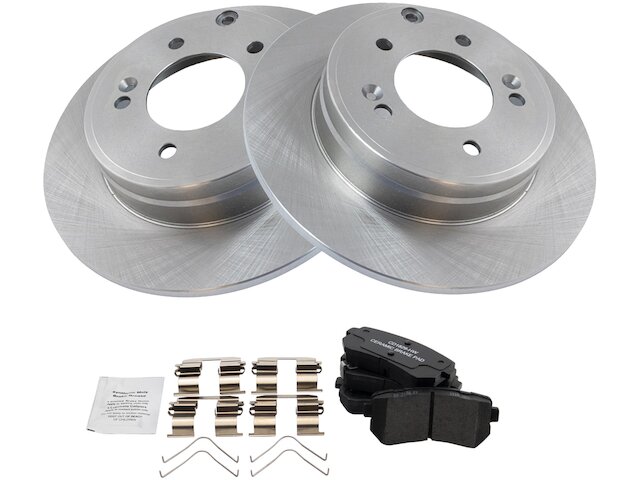 Rear Brake Pad and Rotor Kit - 2016-2019 Hyundai Sonata 2.4L 4-Cylinder - TRQ 136924-07913131