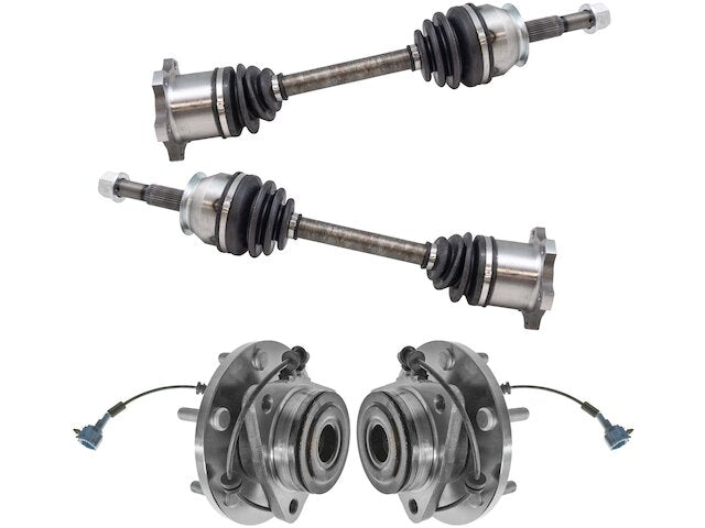 Front CV Axle and Wheel Bearing Hub Assembly Kit - 4 Piece - 2008-2012 Nissan Titan (Up To 12/2011) - TRQ 28612-07914244