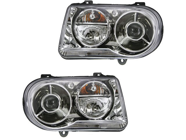 Headlight Assembly Set 2 Piece - 2006 Dodge Magnum SRT8 - DIY Solutions 18604-07919577