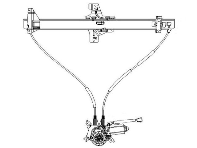 Front Left Window Regulator - 2003-2014 Ford E150 - TYC 5076-07963198