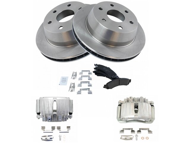 Rear Brake Pad Rotor and Caliper Set - 2000-2006 GMC Yukon XL 1500 4WD - TRQ 4306-07965063