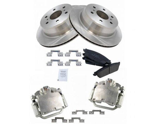 Rear Brake Pad Rotor and Caliper Set - 2007-2014 GMC Yukon XL 1500 - TRQ 18980-07972042