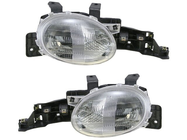 Headlight Assembly Set 2 Piece - 1995-1999 Dodge Neon - DIY Solutions 1937-07972921