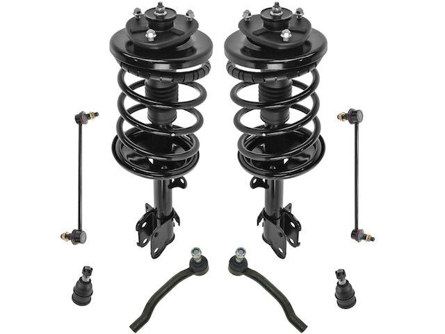 Front Strut Coil Spring Ball Joint Tie Rod Kit 8 Piece - 2003-2005 Honda Pilot - TRQ 6050-07979896