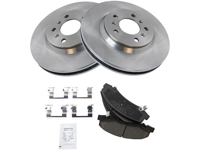 Front Ceramic Brake Pad and Rotor Kit - 2006-2013 Chevrolet Impala - TRQ 18620-07981561