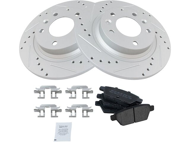 Rear Brake Pad and Rotor Kit - 2006-2012 Ford Fusion - TRQ 18670-07983133