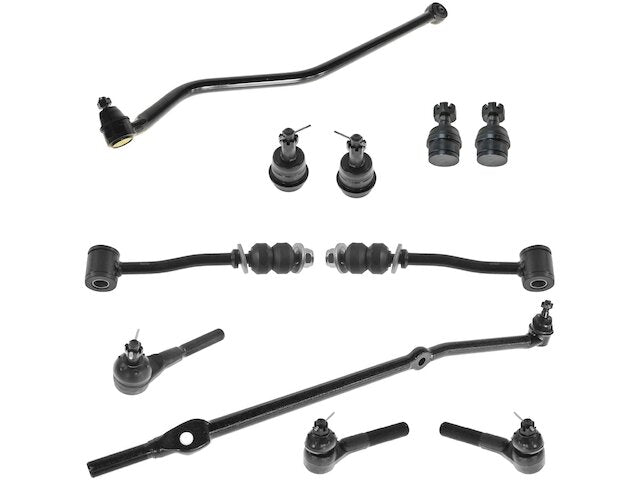 Ball Joint Sway Bar Link Tie Rod End Kit 11 Piece Set - 1991-2001 Jeep Cherokee 4WD - TRQ 2226-07998192