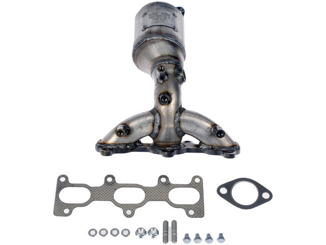 Rear Exhaust Manifold with Integrated Catalytic Converter - 2001-2006 Hyundai Santa Fe 2.7L V6 - Dorman 169-05474213