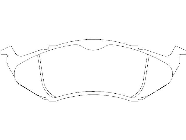 Front Brake Pad Set - 1993-2004 Dodge Intrepid - Performance Friction 1900-05438450