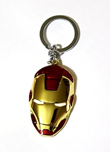 Marvel Movie Comics Avengers Iron Man Metal Mask Pendent Key Ring Key Chain