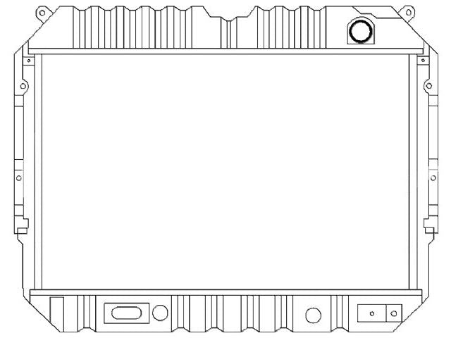 Radiator - 1992-1996 Ford E350 Econoline 7.5L V8 - OSC Automotive 5163-05648891