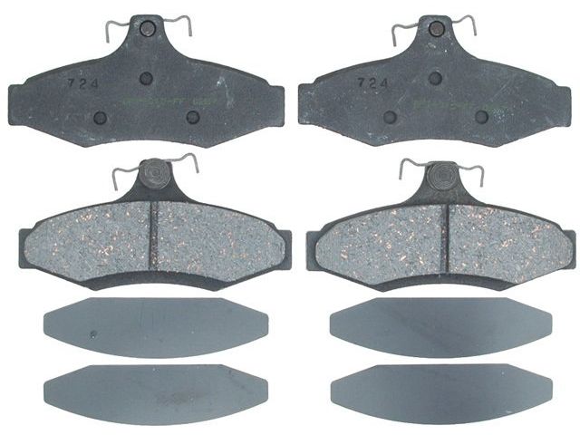Rear Brake Pad Set - 1999-2002 Daewoo Nubira - Raybestos 533-05752440
