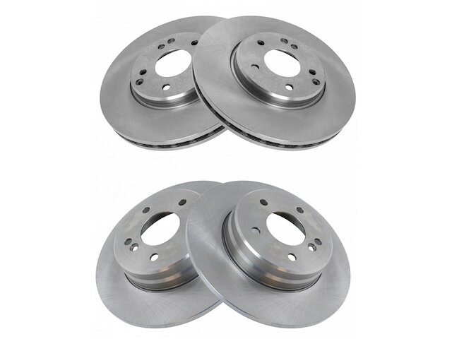 Brake Rotor Set 4 Piece - 1998-2002 Mercedes E430 - TRQ 6401-02001942