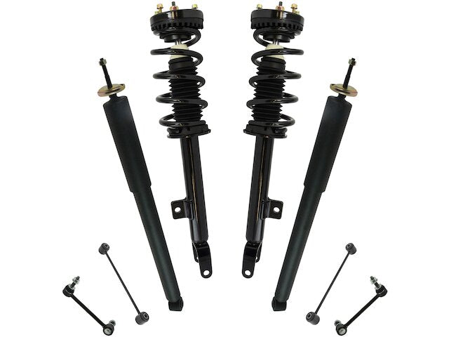 Front and Rear Shock Strut Coil Spring and Sway Bar Link Kit - 8 Piece - 2011-2022 Dodge Charger RWD - TRQ 97144-02004571