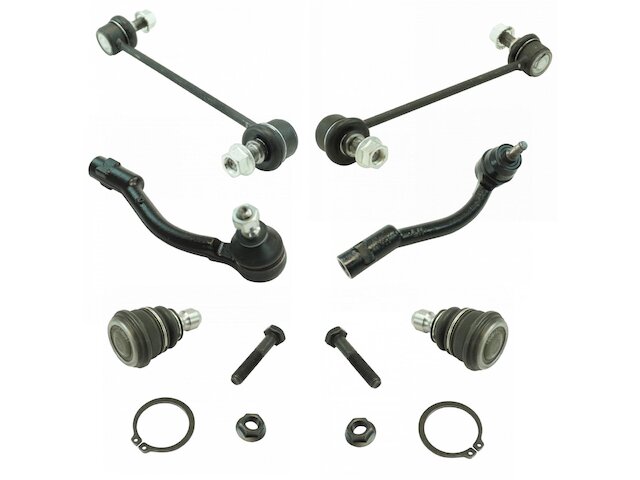 Front Ball Joint Sway Bar Link Tie Rod End Kit 6 Piece - 2010-2013 Kia Soul - TRQ 30404-02009798