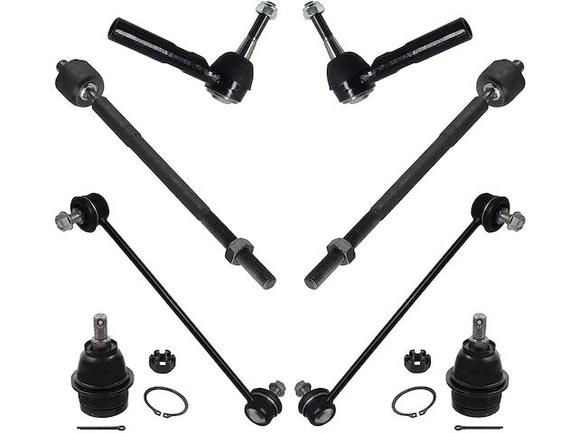 Front Ball Joint Sway Bar Link Tie Rod End Kit - 8 Piece - 2008-2014 Dodge Avenger - Detroit Axle 26823-02009977