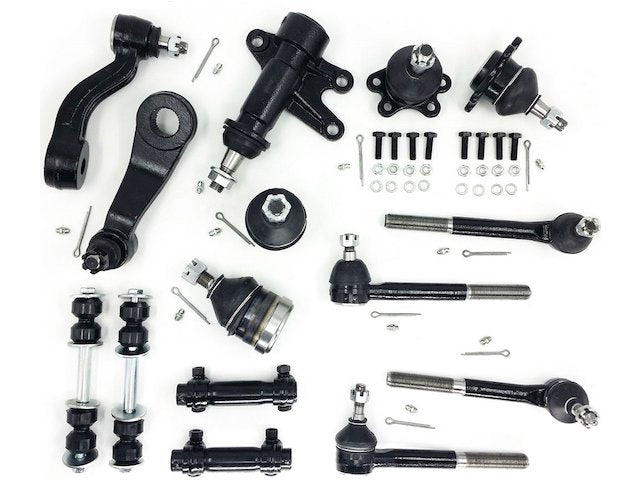 Front Ball Joints Tie Rods Sway Bar Links Idler and Pitman Arm Kit - 1993-1999 GMC C1500 - Replacement 3800-02022462