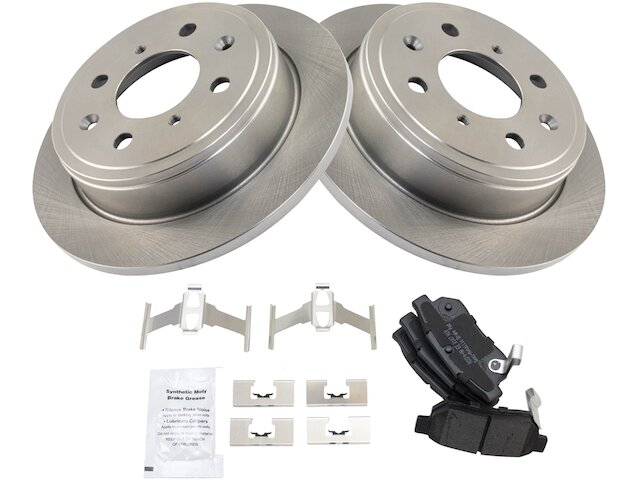 Rear Brake Pad and Rotor Kit - 1990-1991 Honda CRX - TRQ 6030-02034482