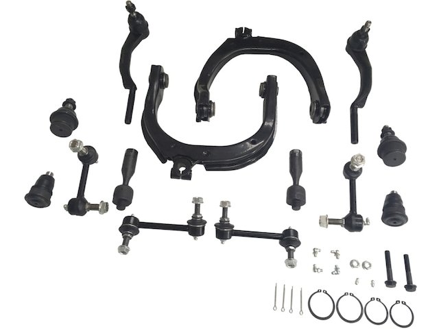 Front Control Arm Ball Joint Tie Rod and Sway Bar Link Kit - 14 Piece - 2004-2008 Isuzu Ascender (For Vehicles with 16mm Thread Outer Tie Rods Only) - Replacement 18095-02037982