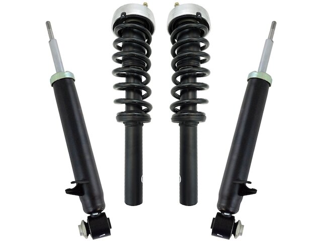 Front and Rear Shock Strut and Coil Spring Kit 4 Piece - 2007-2013 BMW X5 - TRQ 24083-02044054