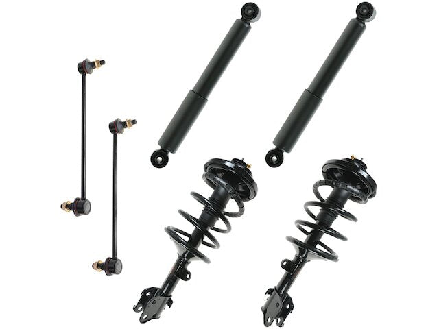 Front and Rear Shock Strut Coil Spring Sway Bar Link Kit 6 Piece - 1999-2004 Honda Odyssey - TRQ 6036-02078687