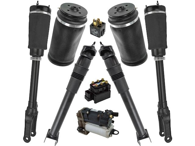 Air Suspension Compressor Shock Strut Kit 9 Piece - 2007-2012 Mercedes GL450 - DIY Solutions 19123-02079813