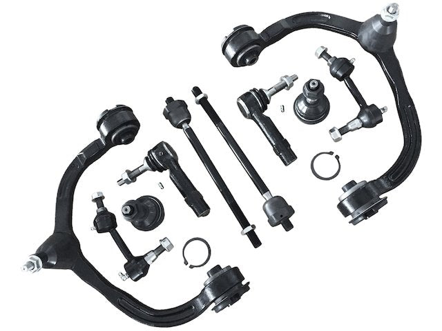 Control Arm Ball Joint Tie Rod and Sway Bar Link 10 Piece Kit - 2004-2006 Ford Expedition V8 - Replacement 18106-02086594