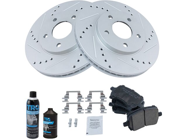 Front Brake Pad and Rotor Kit - 2006-2011 Chevrolet HHR - TRQ 18619-02090032