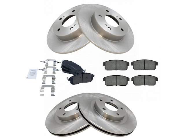 Front and Rear Brake Pad and Rotor Kit - 2002-2004 Infiniti I35 - TRQ 6710-02101094