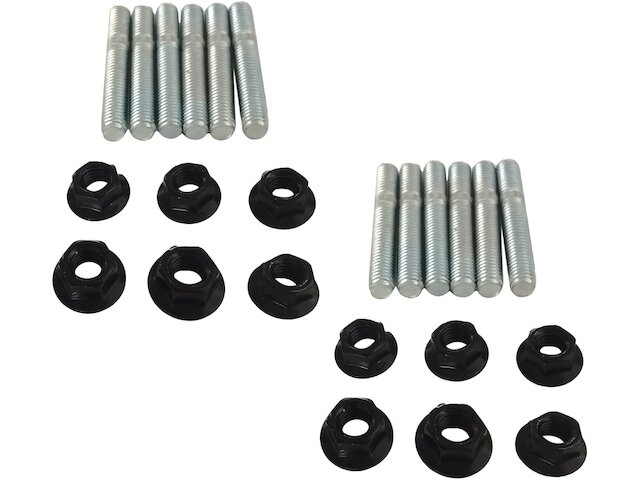 Front Exhaust Flange Stud and Nut Kit - 1994-1996 Chevrolet Corvette 5.7L V8 - Replacement 3225-02108220