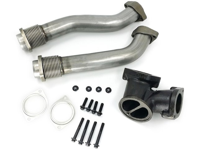 Turbocharger Up Pipe Kit - 1998-2002 International 4700 7.3L Powerstroke Diesel Turbo T444E - Replacement 123746-02122193
