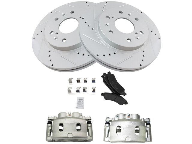 Front Brake Pad Rotor and Caliper Set - 2015-2020 Chevrolet Suburban - TRQ 129812-02124703