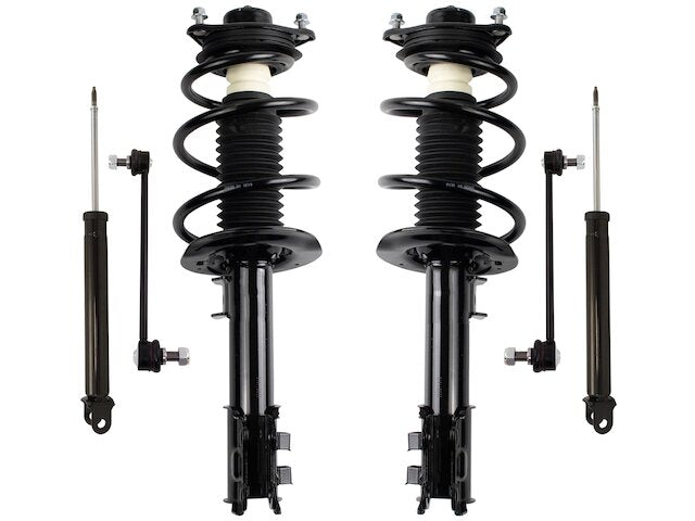 Front and Rear Shock Strut Coil Spring Sway Bar Link Kit 6 Piece - 2011-2012 Hyundai Sonata - TRQ 96143-02125751
