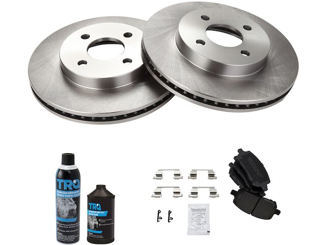 Front Brake Pad and Rotor Kit - 2003-2007 Saturn Ion - TRQ 128588-02127260