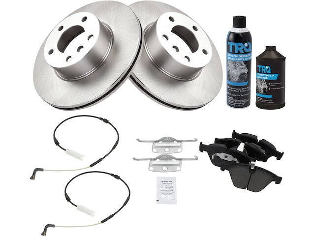 Front Brake Pad Rotor and Wear Sensor Kit - 2009-2010 BMW 328i xDrive - TRQ 30394-02127737