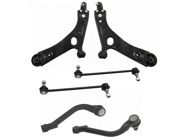 Front Control Arm Ball Joint Tie Rod and Sway Bar Link Kit 6 Piece - 2010-2013 Hyundai Tucson - TRQ 96093-02139886