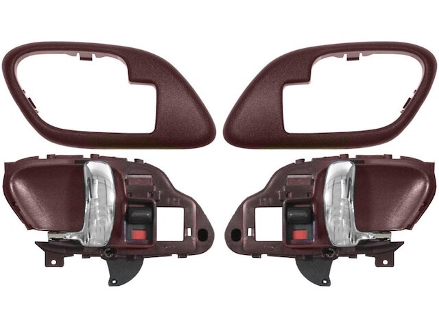 Rear Interior Door Handle and Bezel Set 4 Piece - 1995-1999 Chevrolet K1500 Suburban - TRQ 3395-02144178