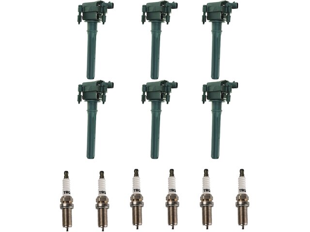 Ignition Coil and Spark Plug Kit 12 Piece - 2005 Chrysler 300 2.7L V6 - TRQ 18229-02155000
