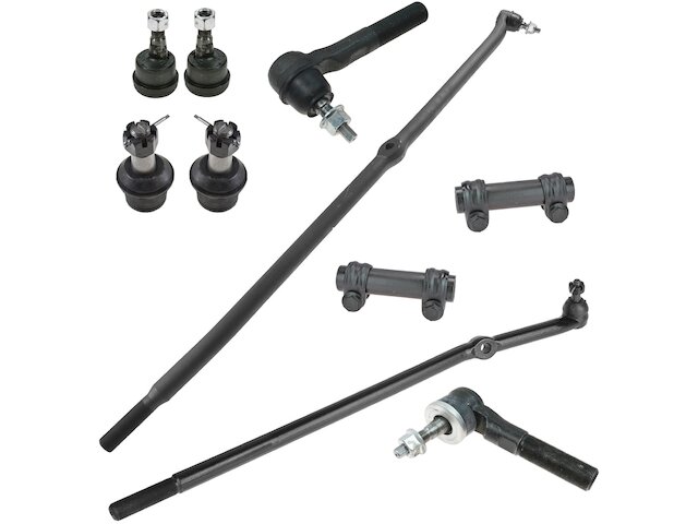 Front Ball Joint Tie Rod End Drag Link Kit 10 Piece - 2006-2008 Dodge Ram 1500 4WD Extended Crew Cab Pickup - TRQ 18738-02159275