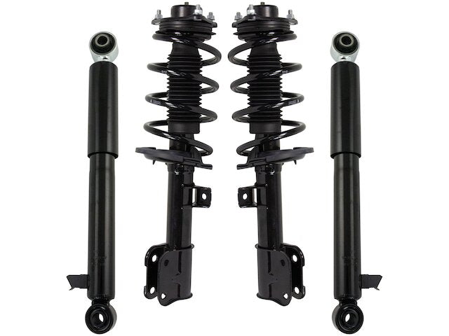 Front and Rear Shock Strut and Coil Spring Kit 4 Piece - 2013-2018 Hyundai Santa Fe FWD - TRQ 123077-02191103