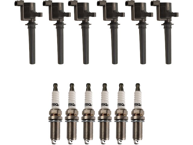Ignition Coil Set with Spark Plugs - 2002-2006 Mazda MPV - TRQ 17682-02199261