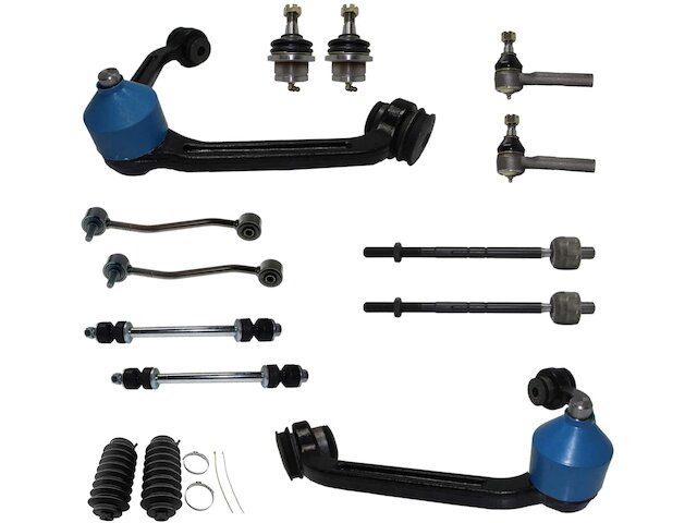 Front and Rear Control Arm Ball Joint Tie Rod and Sway Bar Link Kit - 1998-2001 Ford Explorer - Detroit Axle 5260-02210414