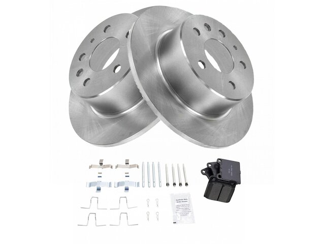 Rear Brake Pad and Rotor Kit - 1986-1991 Mercedes 560SEL - TRQ 6307-02214424