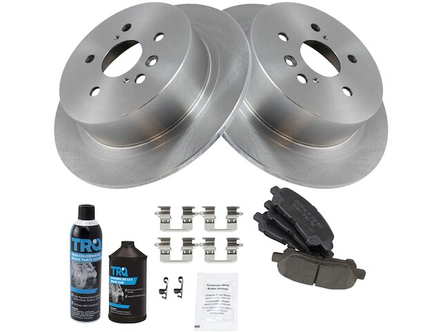 Rear Brake Pad and Rotor Kit - 2008-2013 Toyota Highlander - TRQ 28609-02214591