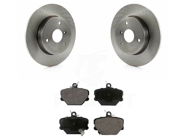 Front Brake Pad and Rotor Kit - 2008-2016 Smart Fortwo Electric Drive - TRQ 29885-02217928